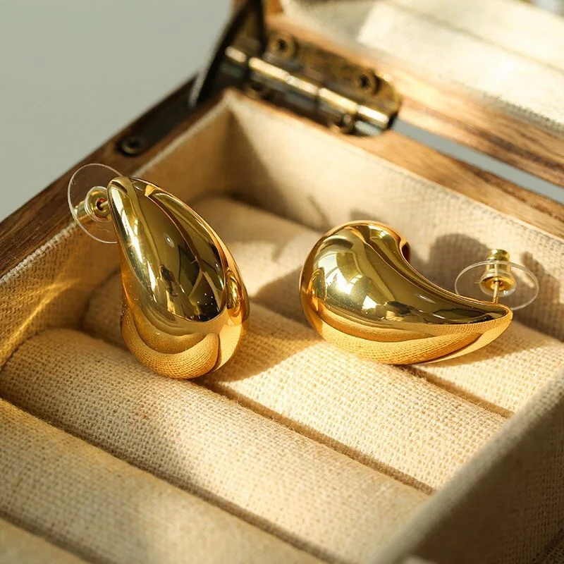 2023 New Chunky Teardrop stud earring Stainless Steel Gold Plated Statement earring for women jewelry gifts
2023 New Chunky Teardrop stud earring Stainless Steel Gold Plated Statement earring for women jewelry gifts
