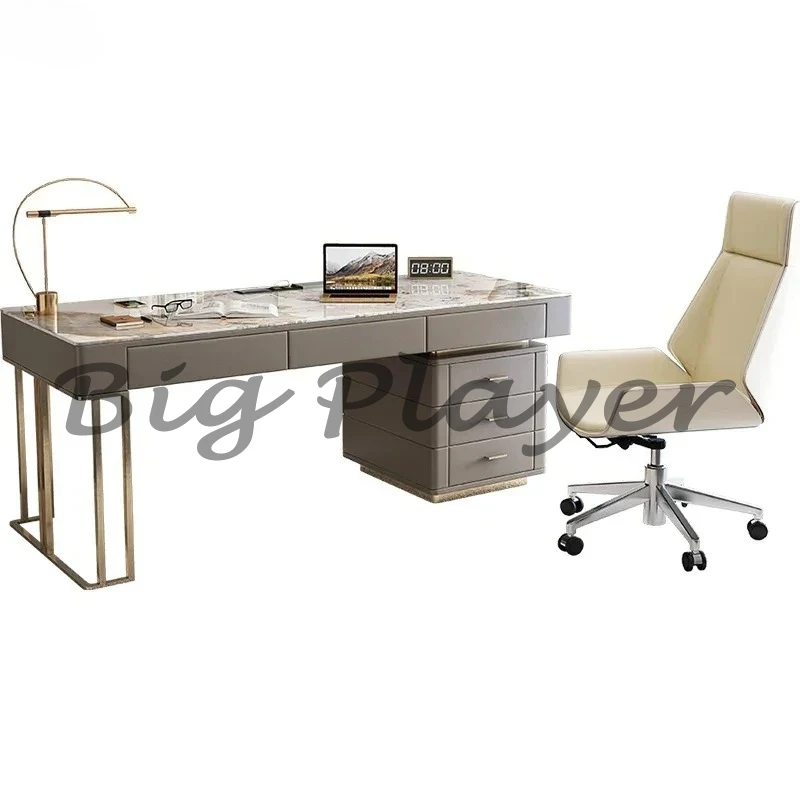 Modern Slate Desk Computer Desk Simple Study Stainless Steel Writing Desk Living Room Decoration
Modern Slate Desk Computer Desk Simple Study Stainless Steel Writing Desk Living Room Decoration