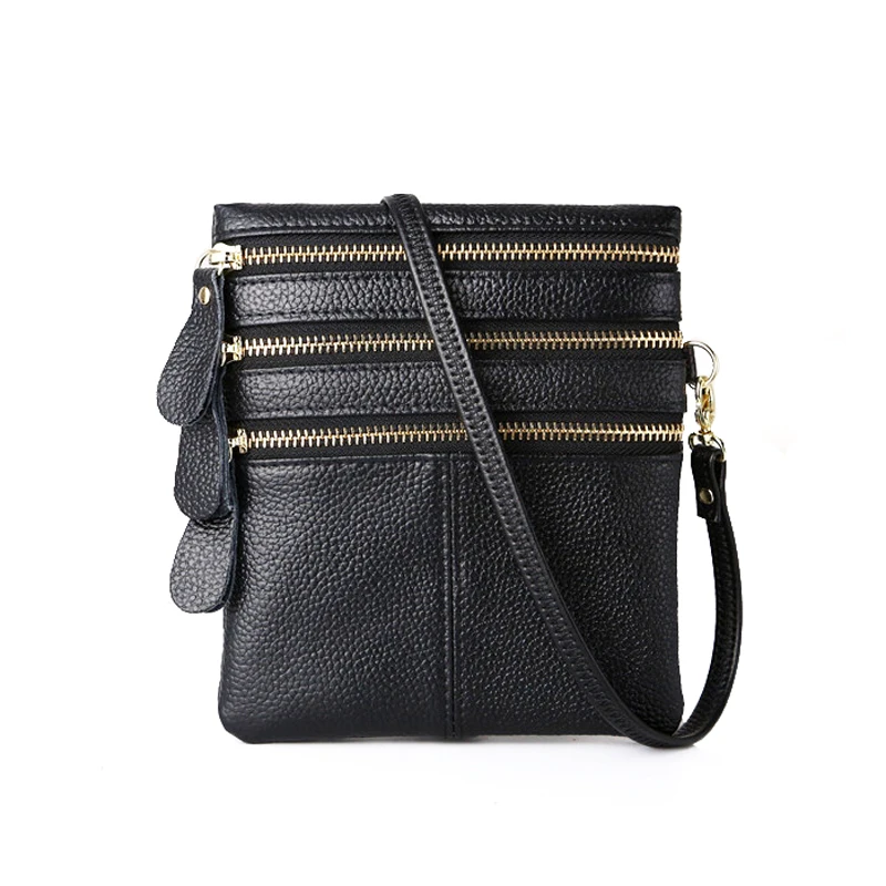 Small Messenger Bag Genuine Leather Crossbody Bag For Women Female Cow Leather Ladies Three Zipper Mini Shoulder Bag
Small Messenger Bag Genuine Leather Crossbody Bag For Women Female Cow Leather Ladies Three Zipper Mini Shoulder Bag