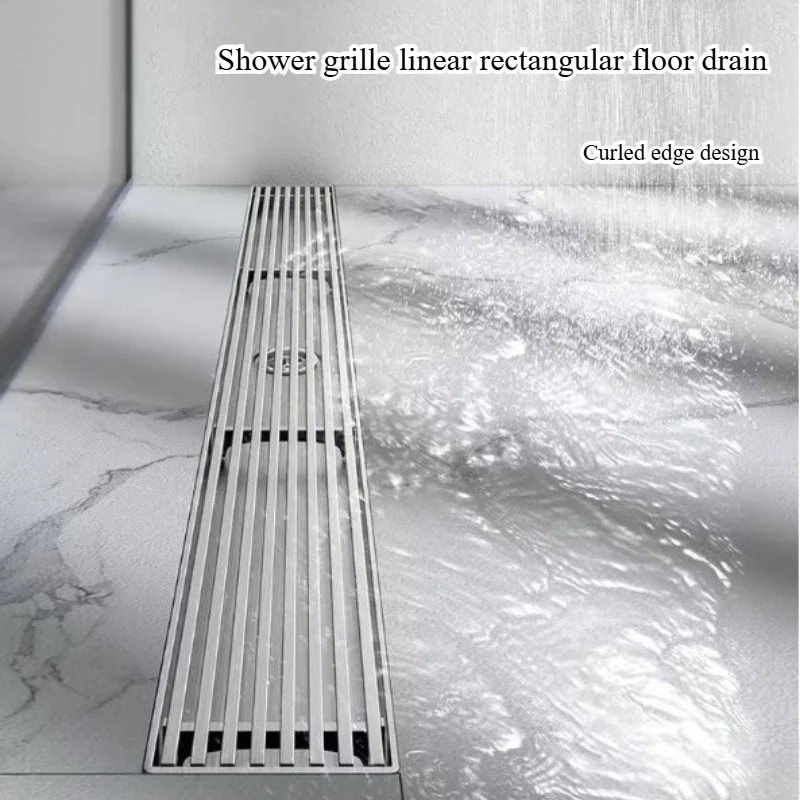 304 stainless steel 8.5cm wide long strip floor drain, bathroom shower grille, linear rectangular anti odor floor drain
304 stainless steel 8.5cm wide long strip floor drain, bathroom shower grille, linear rectangular anti odor floor drain