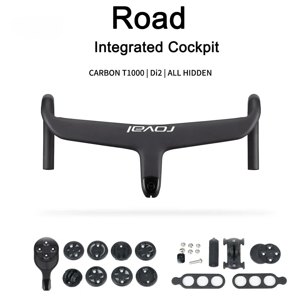 Integrated Road Cockpit Di2 Bar with Free Mount Handlebar, Bicycle Accessories, Carbon Internal Cable Routing, SL8, T1000
Integrated Road Cockpit Di2 Bar with Free Mount Handlebar, Bicycle Accessories, Carbon Internal Cable Routing, SL8, T1000