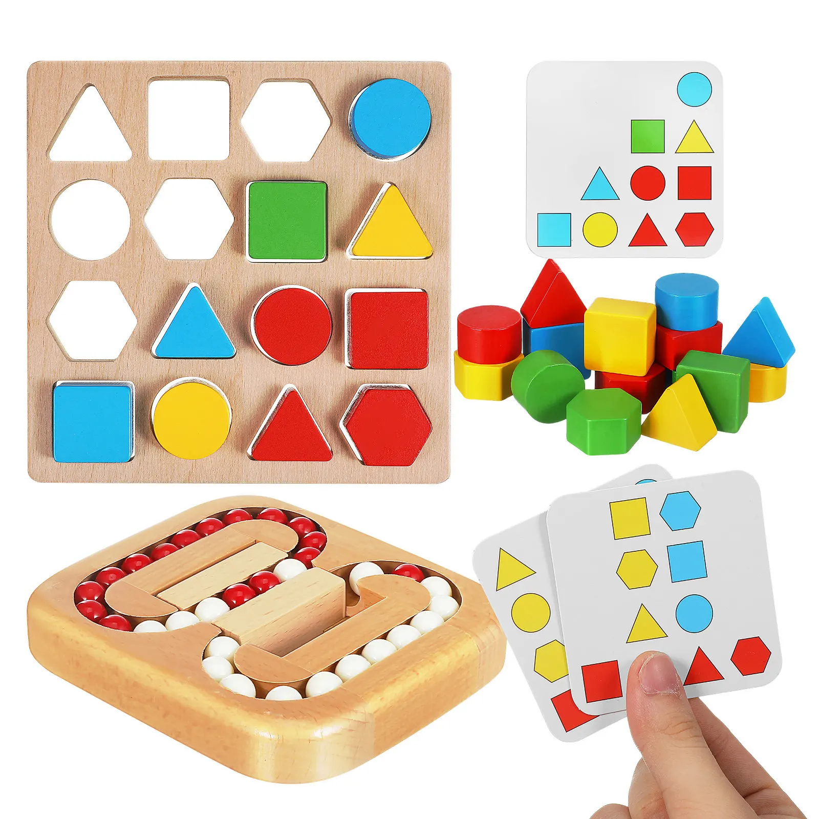 1Set Wood Puzzle Game for Adults - Geometric Shape Sorting Activity Board - Senior Cognitive Stimulation Tool for Home Or Care
1Set Wood Puzzle Game for Adults - Geometric Shape Sorting Activity Board - Senior Cognitive Stimulation Tool for Home Or Care