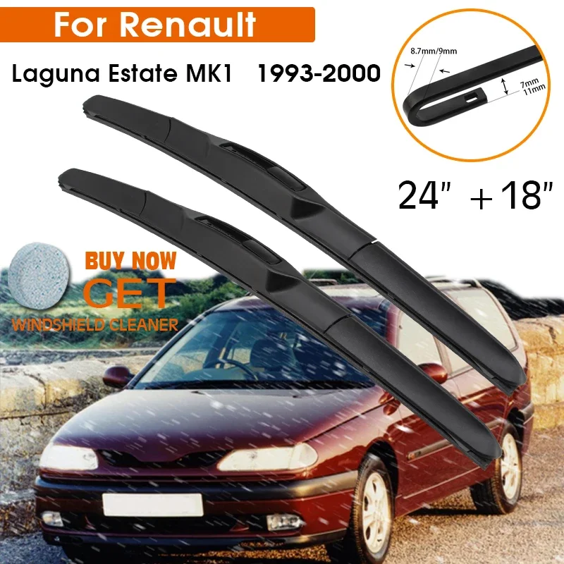 Щетка стеклоочистителя автомобиля для Renault Laguna Estate MK1 1993-2000, резиновая заправка для лобового стекла, стеклоочиститель 24 "+ 18" с левым рулем и правым рулем, аксессуары
Щетка стеклоочистителя автомобиля для Renault Laguna Estate MK1 1993-2000, резиновая заправка для лобового стекла, стеклоочиститель 24 "+ 18" с левым рулем и правым рулем, аксессуары