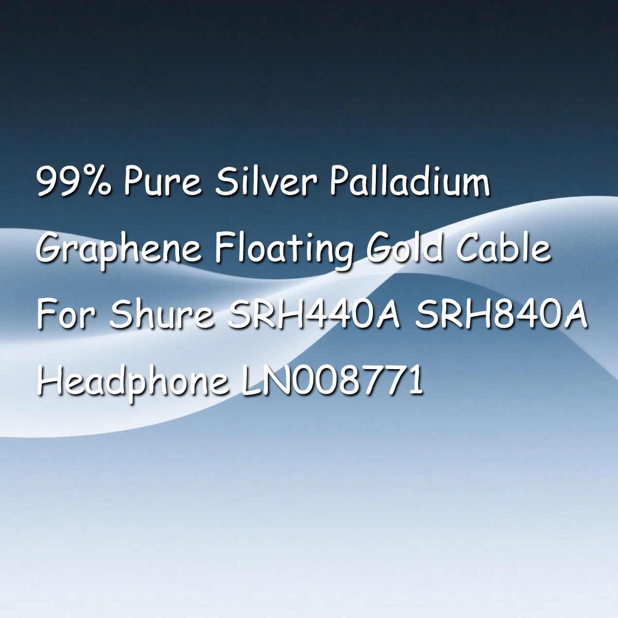 99% Pure Silver Palladium Graphene Floating Gold Cable For Shure SRH440A SRH840A Headphone LN008771
99% Pure Silver Palladium Graphene Floating Gold Cable For Shure SRH440A SRH840A Headphone LN008771