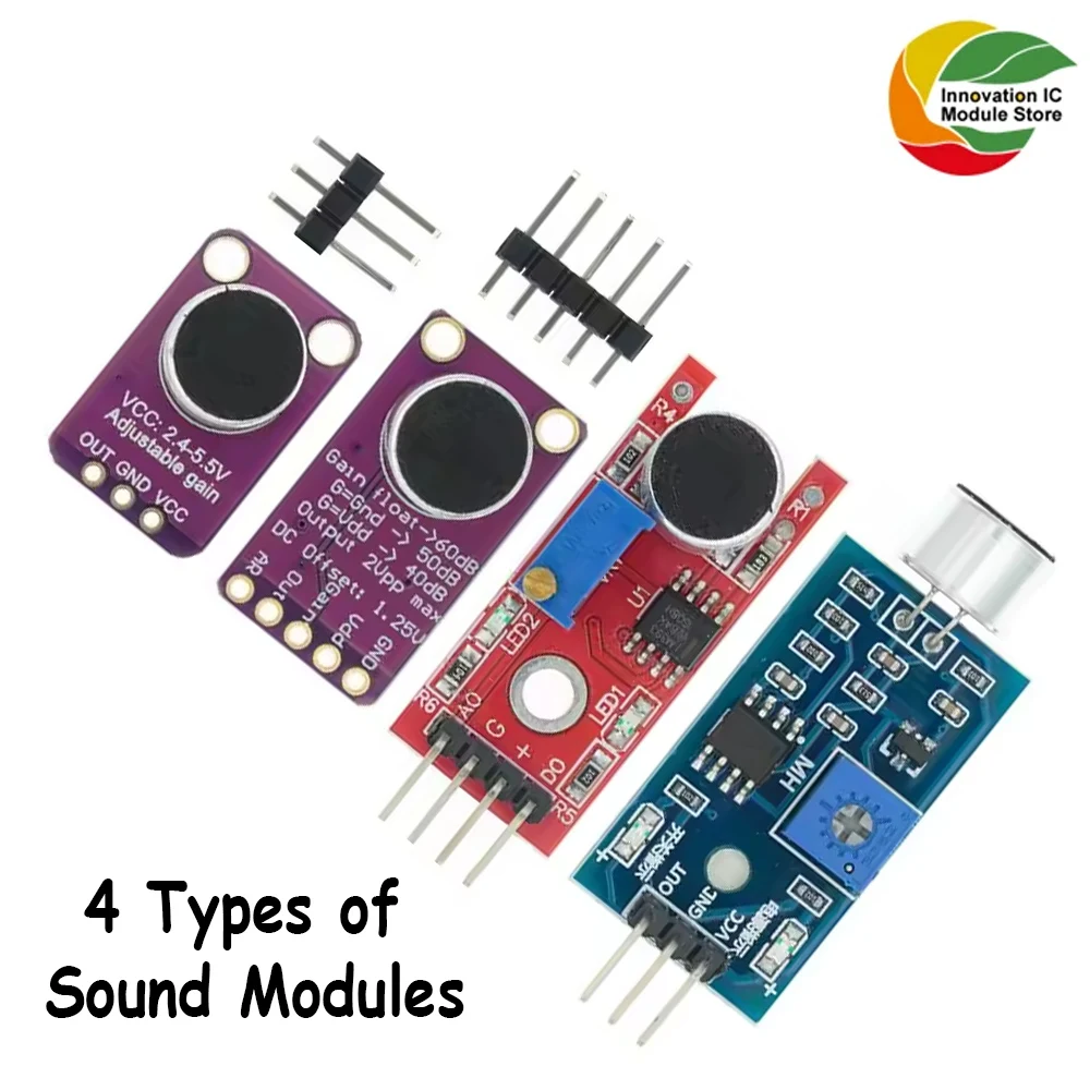 Sound Sensor Module Sound Control Sensor MAX4466 MAX9814 Switch Detection Whistle Switch Microphone Amplifier For Arduino
Sound Sensor Module Sound Control Sensor MAX4466 MAX9814 Switch Detection Whistle Switch Microphone Amplifier For Arduino