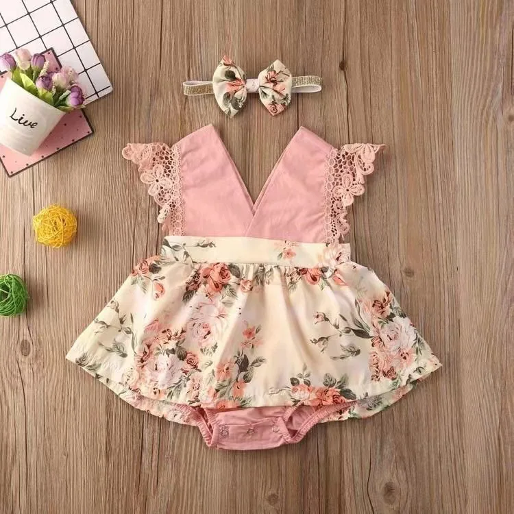 Newborn Clothes Bodysuit & One-piece Baby Jumpsuit Kids Sleeveless Princess Dress Summer Thin Lace Floral Casual Style Romper
Newborn Clothes Bodysuit & One-piece Baby Jumpsuit Kids Sleeveless Princess Dress Summer Thin Lace Floral Casual Style Romper