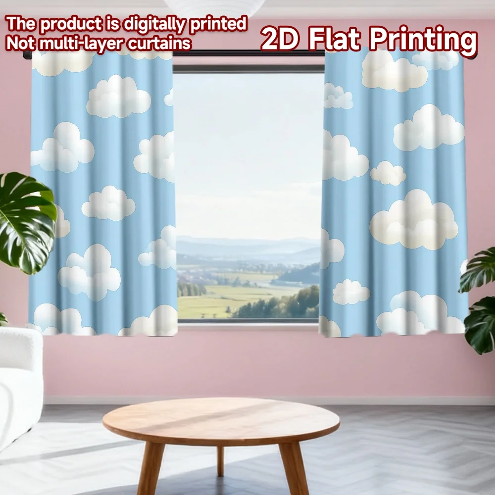 2D flat printing 2pcs Scene Curtains Cartoon Fluffy Clouds Sky Digital Printed Polyester Drapes Party Decorations Use for All
2D flat printing 2pcs Scene Curtains Cartoon Fluffy Clouds Sky Digital Printed Polyester Drapes Party Decorations Use for All