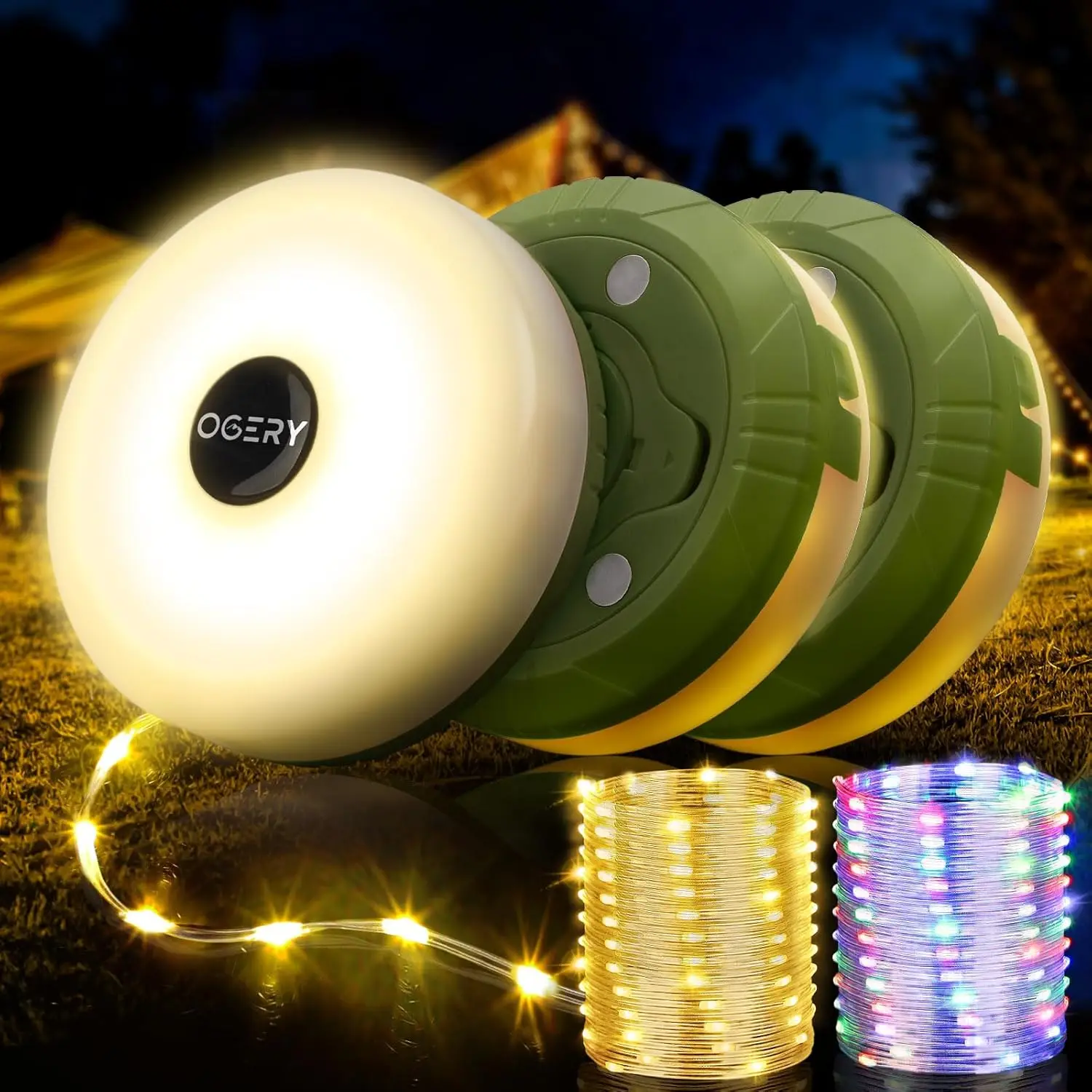 3-Pack Camping String Lights, 4-in-1 Quick Storage 32.8FT Rechargeable with 8 Modes, Waterproof LED for Outdoor Patio Party
3-Pack Camping String Lights, 4-in-1 Quick Storage 32.8FT Rechargeable with 8 Modes, Waterproof LED for Outdoor Patio Party