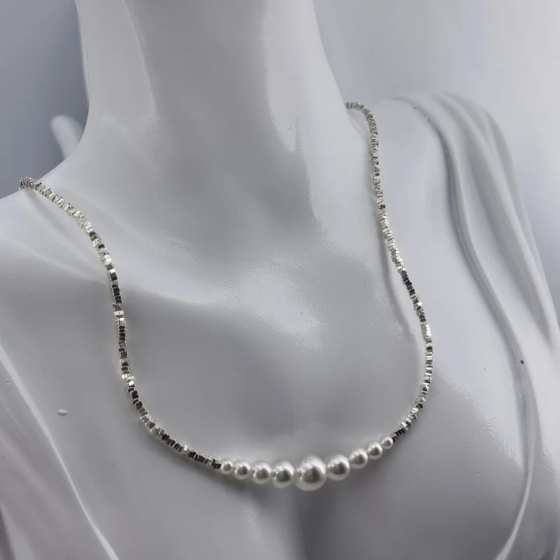 WJEB Sterling 925 Silver Original Design Pearl Necklace Classic Elegant Handmade Fashion Gift Wedding Party Jewelry
WJEB Sterling 925 Silver Original Design Pearl Necklace Classic Elegant Handmade Fashion Gift Wedding Party Jewelry