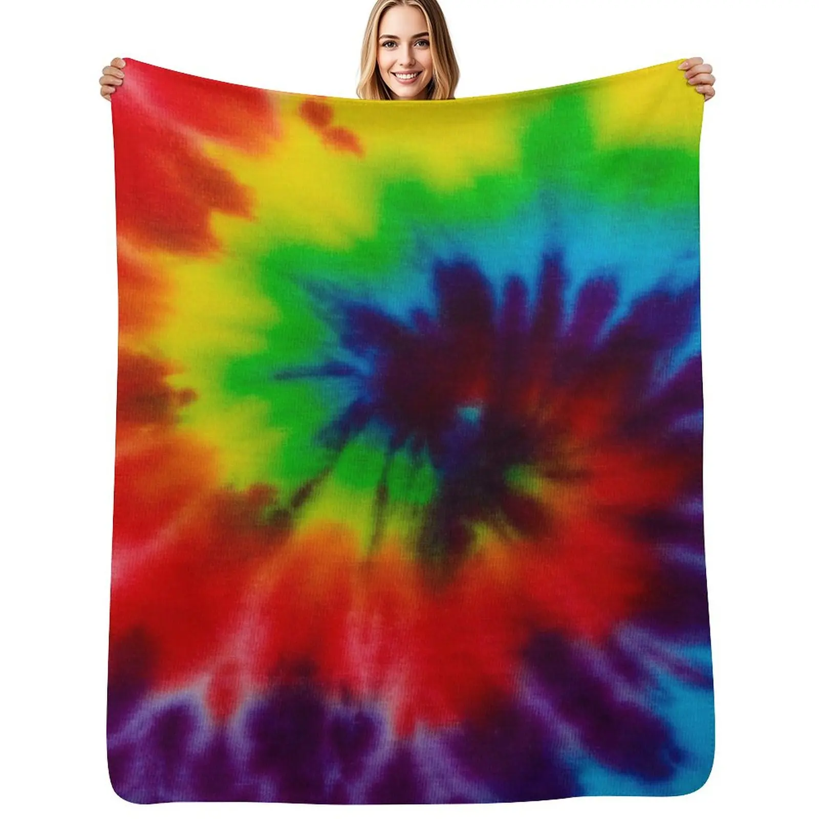 Tye Dye 3 Throw Blanket Air Conditioner Soft Blanket for Office Home
Tye Dye 3 Throw Blanket Air Conditioner Soft Blanket for Office Home