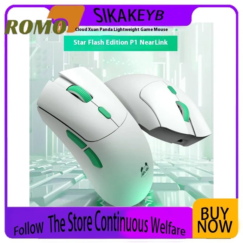 Metapyuni Metapanda P1 Wireless Mouse With Low Latency Paw3395 Lightweight E-Sports Gaming Mouse Ergonomic Pc Gaming Gift
Metapyuni Metapanda P1 Wireless Mouse With Low Latency Paw3395 Lightweight E-Sports Gaming Mouse Ergonomic Pc Gaming Gift
