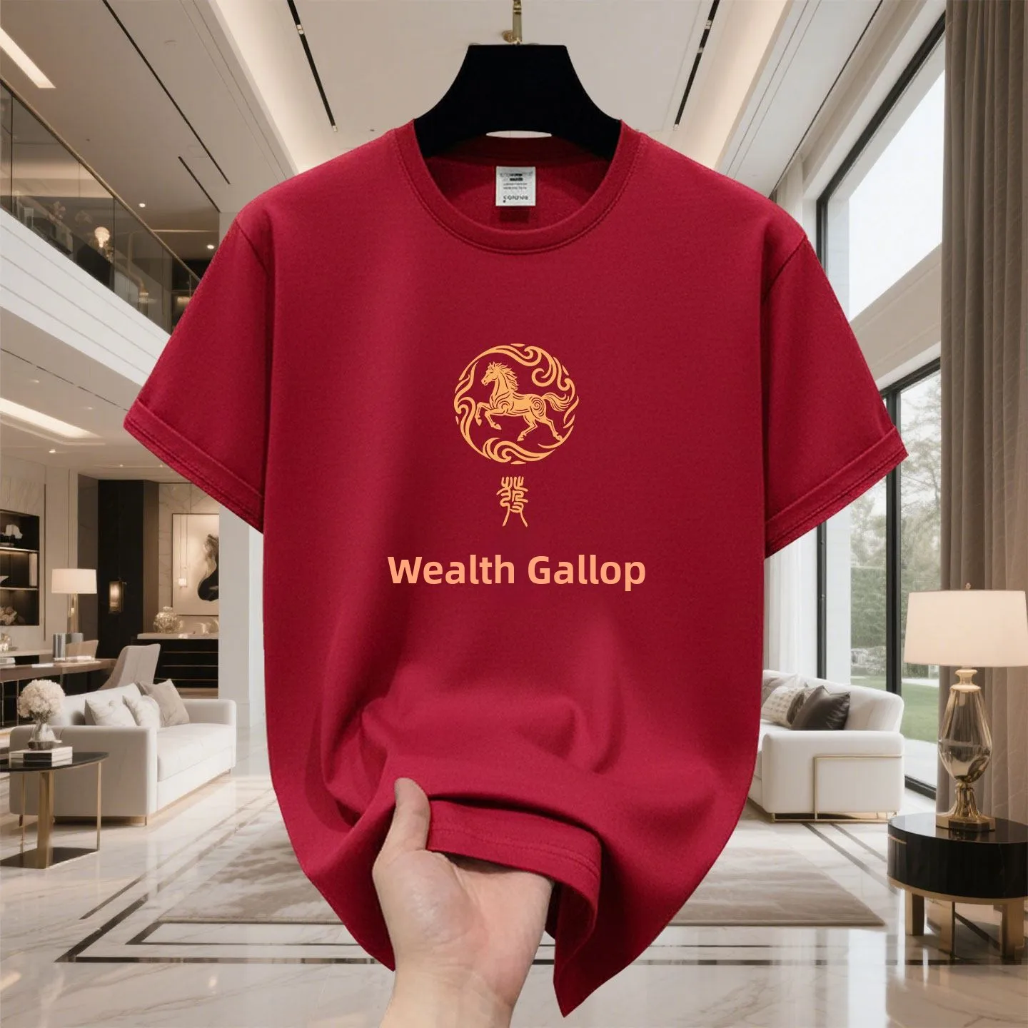 Large Size Red Color Cotton ort Sve T-irt for Men Loose Fit Printed Casual Top Breathable Spring Summer Faion
Large Size Red Color Cotton ort Sve T-irt for Men Loose Fit Printed Casual Top Breathable Spring Summer Faion