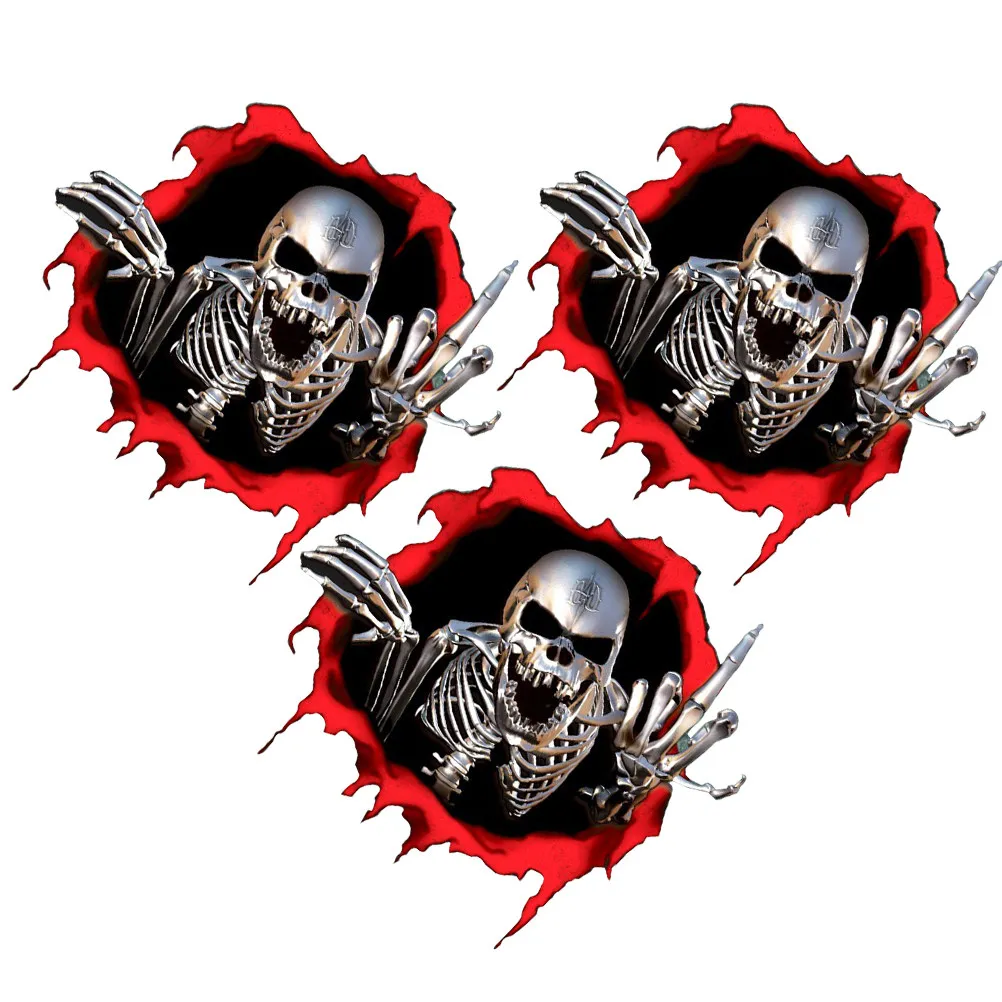 3pcs Metal Skull Car Sticker Simulated Decal Stylish Vehicle Emblem For Auto Door Trunk Bonnet Exterior Interior Decor
3pcs Metal Skull Car Sticker Simulated Decal Stylish Vehicle Emblem For Auto Door Trunk Bonnet Exterior Interior Decor