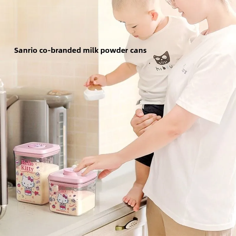 Sanrio Hello Kitty cute snap milk powder storage jar Kawaii home travel portable baby rice powder airtight storage box gift
Sanrio Hello Kitty cute snap milk powder storage jar Kawaii home travel portable baby rice powder airtight storage box gift