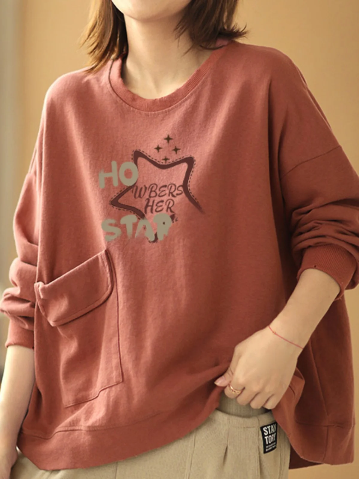 Pure Cotton Hoodie Casual Long Sleeve Women's Top with Big Pockets Fashionable Versatile Autumn Spring Large Size Ladies' Swe...
Pure Cotton Hoodie Casual Long Sleeve Women's Top with Big Pockets Fashionable Versatile Autumn Spring Large Size Ladies' Swe...