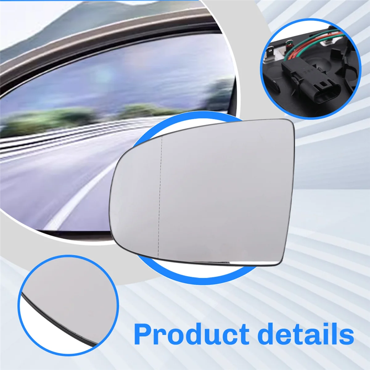 #171X Left&Right Rear View Mirror Side Mirror Glass Heated for BMW X5 (Plastic)
#171X Left&Right Rear View Mirror Side Mirror Glass Heated for BMW X5 (Plastic)