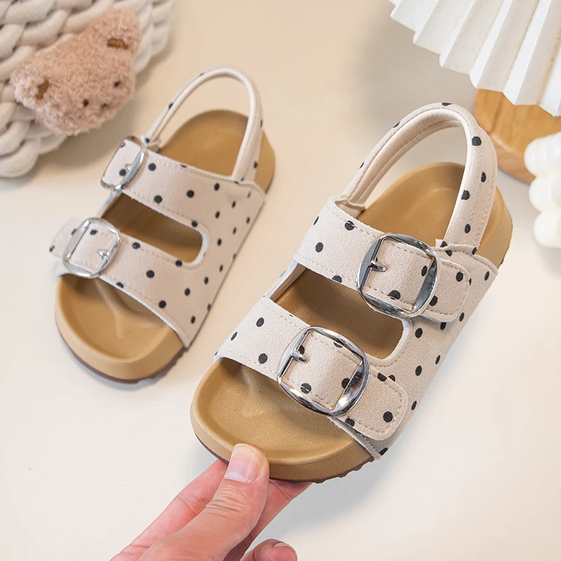 Little Girls Polka Dot Strappy Sandals 2026 New Summer Kids Chunky Beach Shoes Soft Sole Comfort Trendy Outdoor Barefoot Sandals
Little Girls Polka Dot Strappy Sandals 2026 New Summer Kids Chunky Beach Shoes Soft Sole Comfort Trendy Outdoor Barefoot Sandals