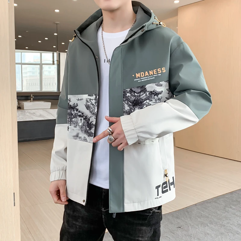 Casual Nice Hooded Cargo Jackets Spring Autumn Men's Outdoor Streetwear Coats Youth Slim Windbreaker Tops Clothing Dropshipping
Casual Nice Hooded Cargo Jackets Spring Autumn Men's Outdoor Streetwear Coats Youth Slim Windbreaker Tops Clothing Dropshipping