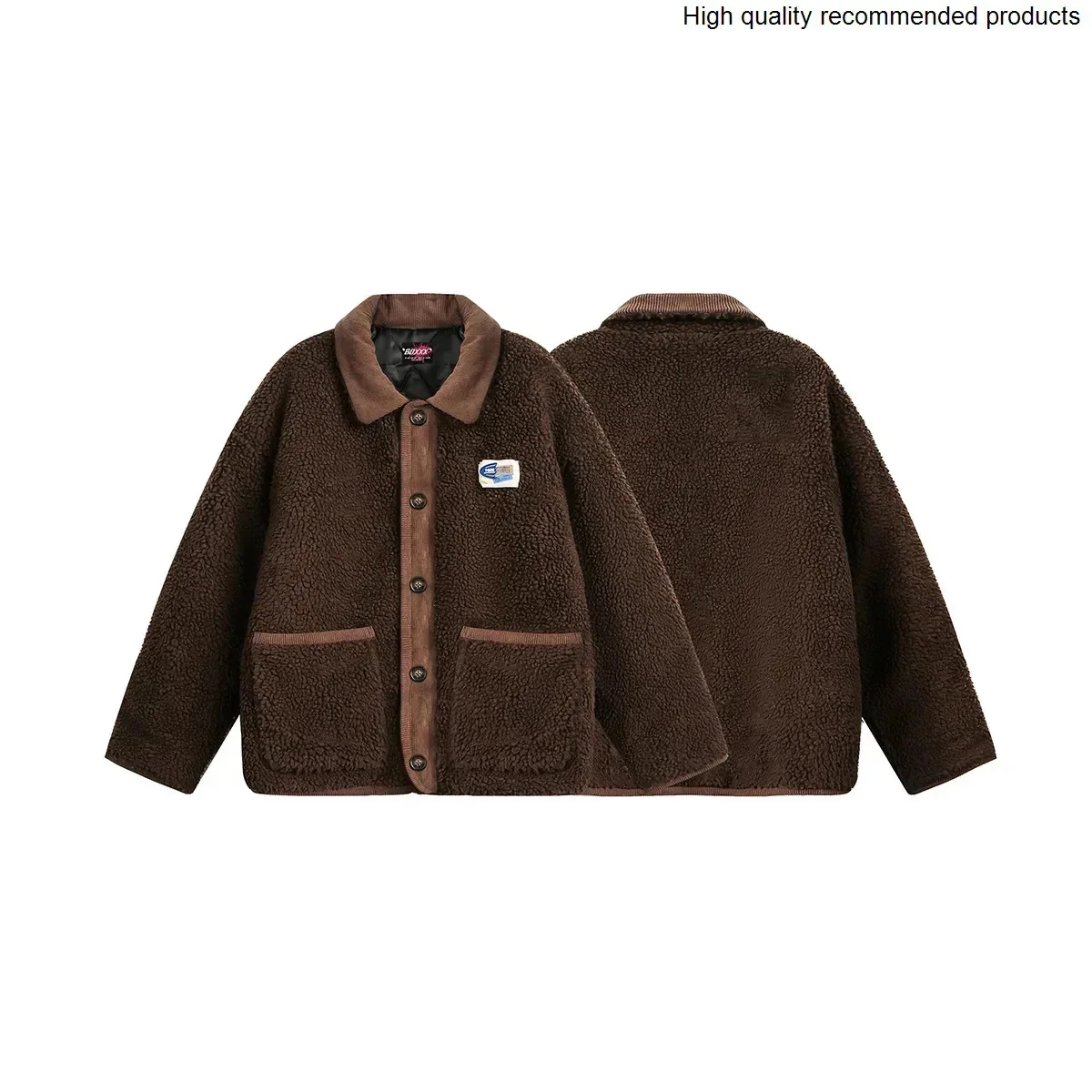 retro fashion brand 2025 Japanese winter new thickened lamb wool jacket men's lapel cotton coat ins cotton coat
retro fashion brand 2025 Japanese winter new thickened lamb wool jacket men's lapel cotton coat ins cotton coat
