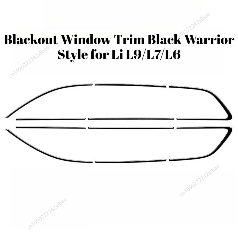 Blacked-out Window Trim Modification Parts for Li Auto L9(2022-2026) / L7(2023-2026) / L6(2024-2026), Black Warrior Styling
Blacked-out Window Trim Modification Parts for Li Auto L9(2022-2026) / L7(2023-2026) / L6(2024-2026), Black Warrior Styling