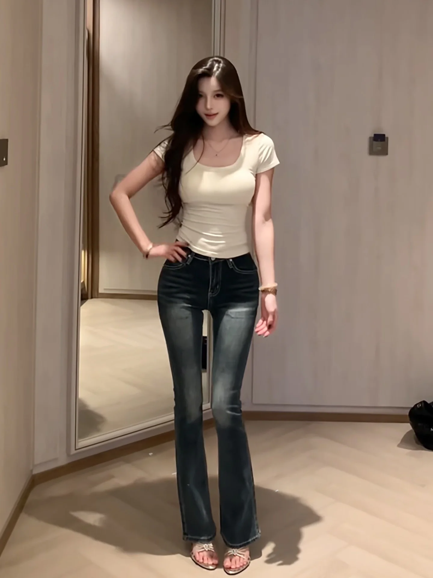 American Style High Waist Women's Jeans Butt Lifting Washed Blue Grey Elastic Slimming Long Pants Lady Fashion Cotton Stretch...
American Style High Waist Women's Jeans Butt Lifting Washed Blue Grey Elastic Slimming Long Pants Lady Fashion Cotton Stretch...
