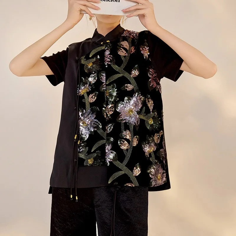 National style new heavy industry cardigan design sense of light luxury temperament waistcoat
National style new heavy industry cardigan design sense of light luxury temperament waistcoat