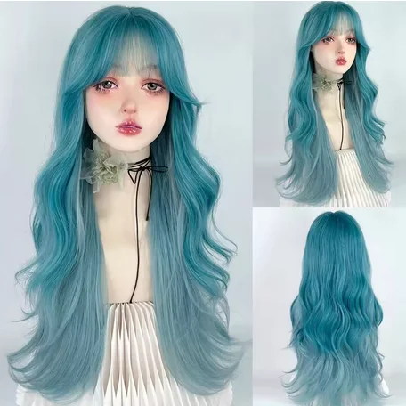 Synthetic Long Blue Green Blend Layered Wavy Women Wig with Bangs Lolita Cosplay Fluffy Heat Resistant Wig for Daily Party
Synthetic Long Blue Green Blend Layered Wavy Women Wig with Bangs Lolita Cosplay Fluffy Heat Resistant Wig for Daily Party