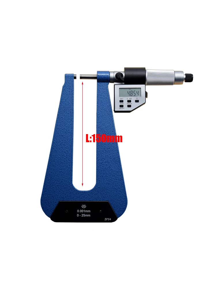 Deep throat Micrometers0-25mm 25-50mm Deep150mm Sheet metal micrometers A: Flat probe B: A sphere C: Two spherical head
Deep throat Micrometers0-25mm 25-50mm Deep150mm Sheet metal micrometers A: Flat probe B: A sphere C: Two spherical head