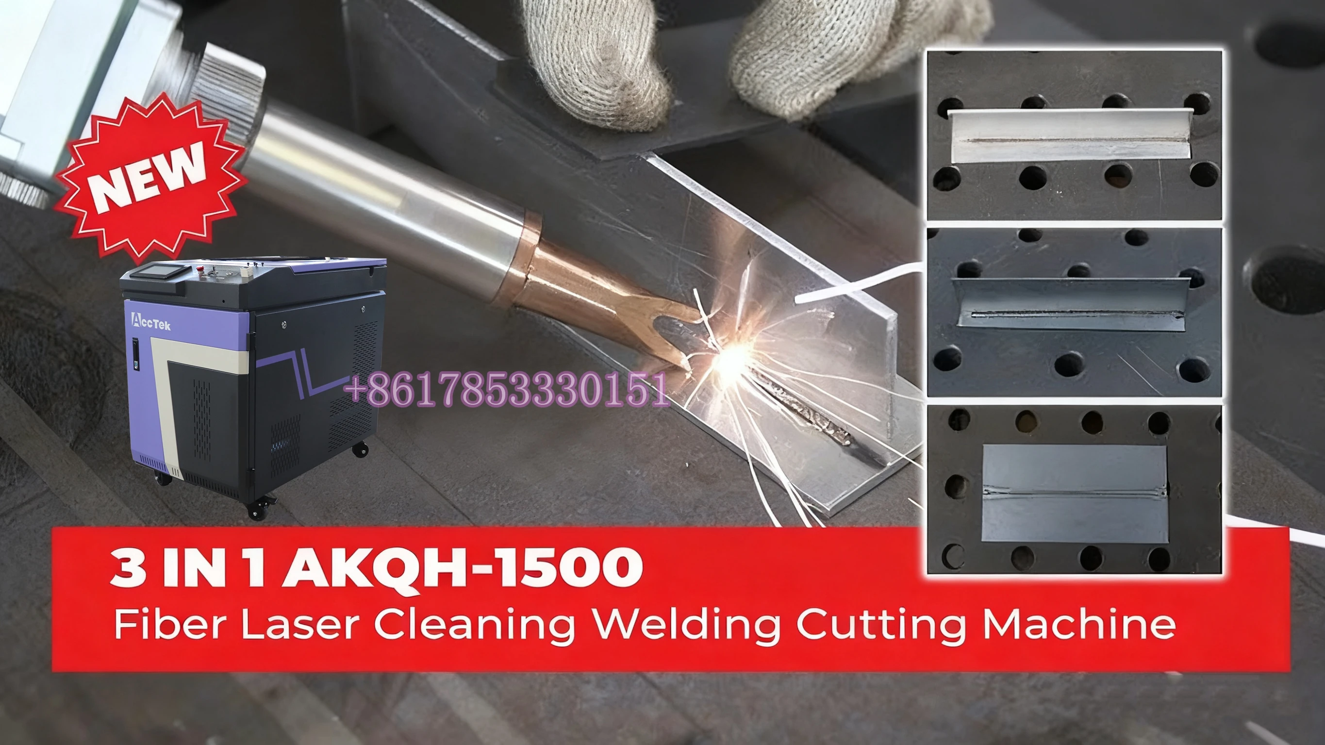 Agent Wanted Fiber Laser Welding And Cleaning Machine 3 IN 1 CW Laser Rust Cleaner Metal Welder for Sale
Agent Wanted Fiber Laser Welding And Cleaning Machine 3 IN 1 CW Laser Rust Cleaner Metal Welder for Sale