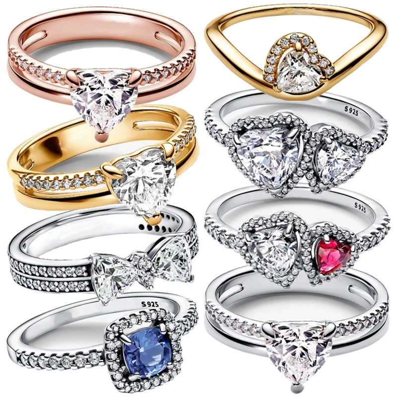 2025 New 925 Pure Silver Preferred Sweet Double Heart Pink Bow Women's Ring Original DIY Fashion Gift Jewelry
2025 New 925 Pure Silver Preferred Sweet Double Heart Pink Bow Women's Ring Original DIY Fashion Gift Jewelry