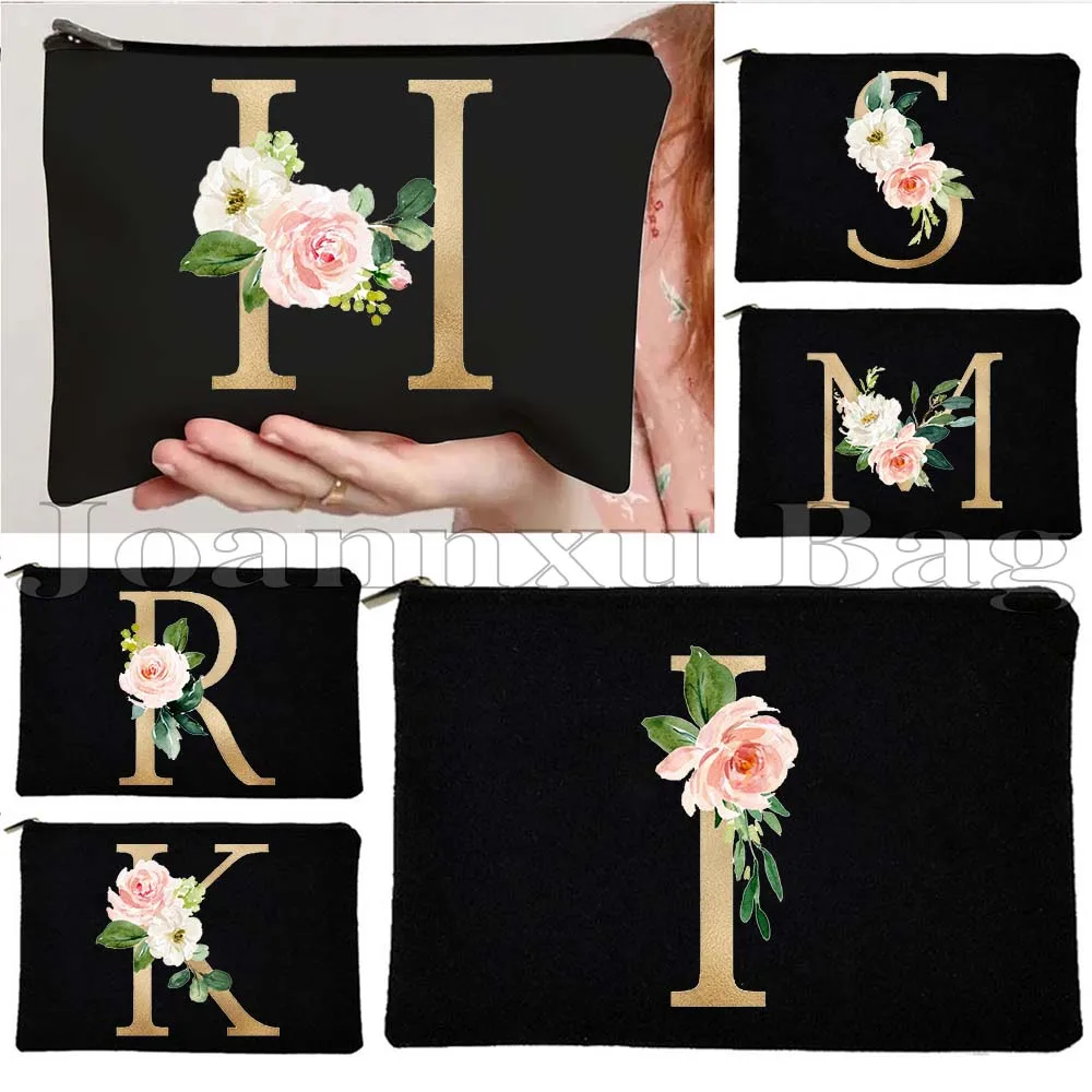 Monogram Gold Floral Letters Flower Initial Letter A to Z Cute Kids Teacher Birthday Gifts Cosmetic Makeup Toilet Bag Case Pouch
Monogram Gold Floral Letters Flower Initial Letter A to Z Cute Kids Teacher Birthday Gifts Cosmetic Makeup Toilet Bag Case Pouch