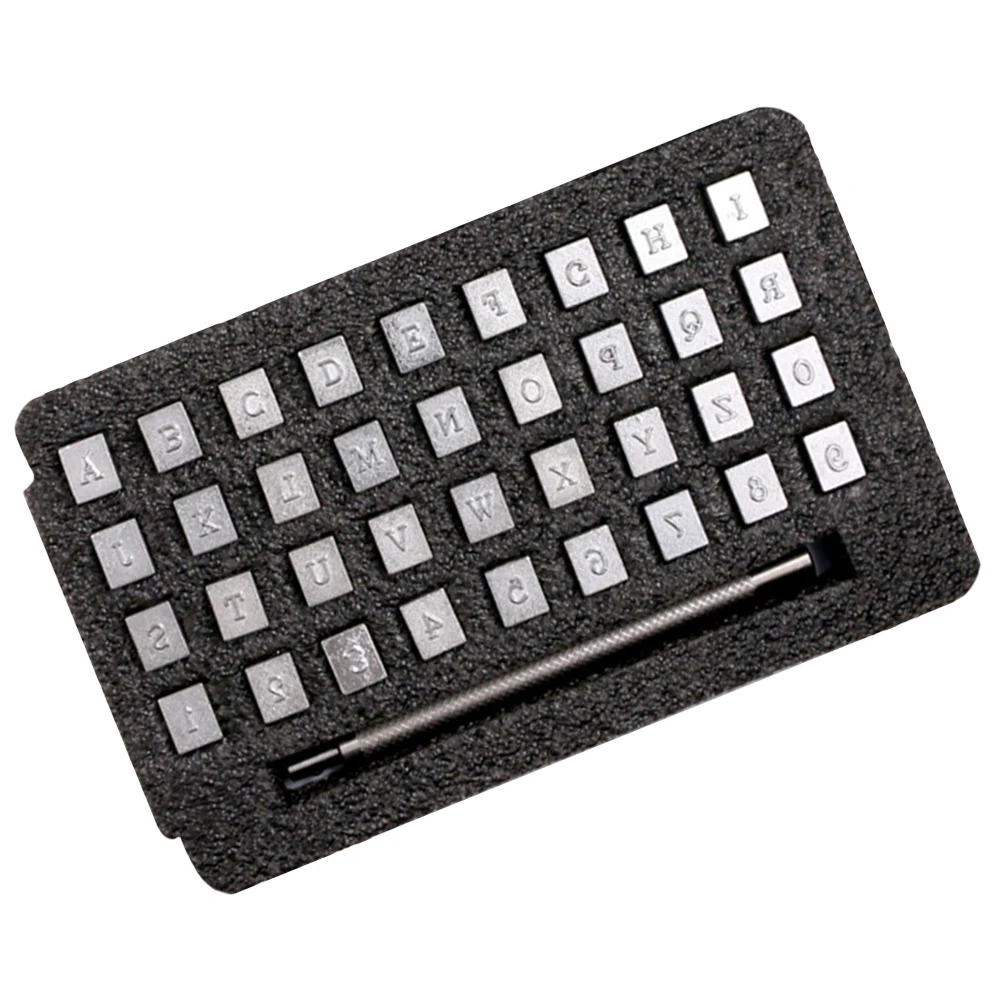 36pcs Carving Tools Set Letter Number Stamp Punch Carbon Steel Craft Stamping Jewelry Making Storage Box
36pcs Carving Tools Set Letter Number Stamp Punch Carbon Steel Craft Stamping Jewelry Making Storage Box