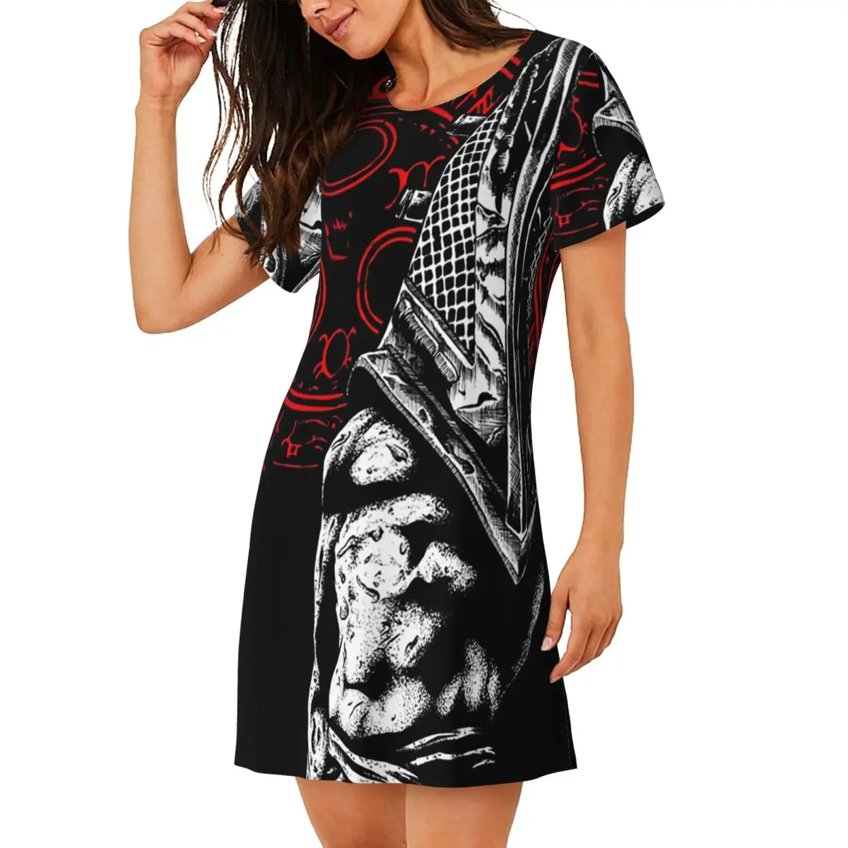 Chain Link And Fog Silent Hill Game Short Sleeves Nightdress For Sleepshirts Women Short Sleeve Nightgowns Loose Pajama Dress
Chain Link And Fog Silent Hill Game Short Sleeves Nightdress For Sleepshirts Women Short Sleeve Nightgowns Loose Pajama Dress