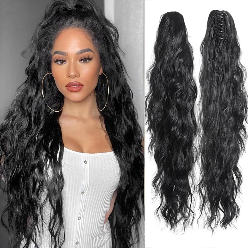 Ponytail Extension -26 inch Claw Clip Long Wavy Ponytail Synthetic Hair Piece, Suitable for Women's Gatherings and Daily use
Ponytail Extension -26 inch Claw Clip Long Wavy Ponytail Synthetic Hair Piece, Suitable for Women's Gatherings and Daily use