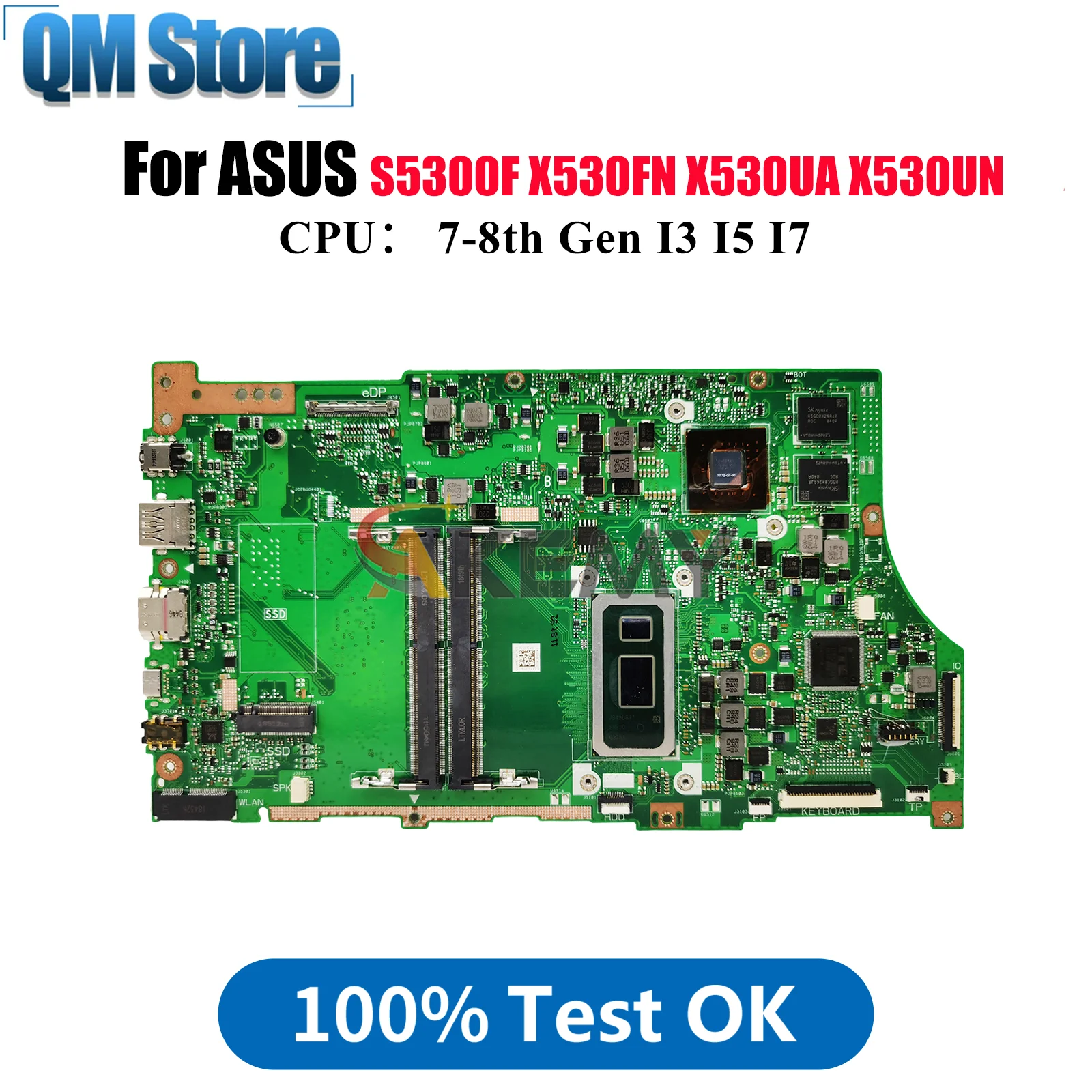 X530FN Материнская плата для ноутбука ASUS VivoBook X530UA X530F S530F S5300F X530UN X530FN K530F Материнская плата для ноутбука с процессором I3 I5 I7
X530FN Материнская плата для ноутбука ASUS VivoBook X530UA X530F S530F S5300F X530UN X530FN K530F Материнская плата для ноутбука с процессором I3 I5 I7