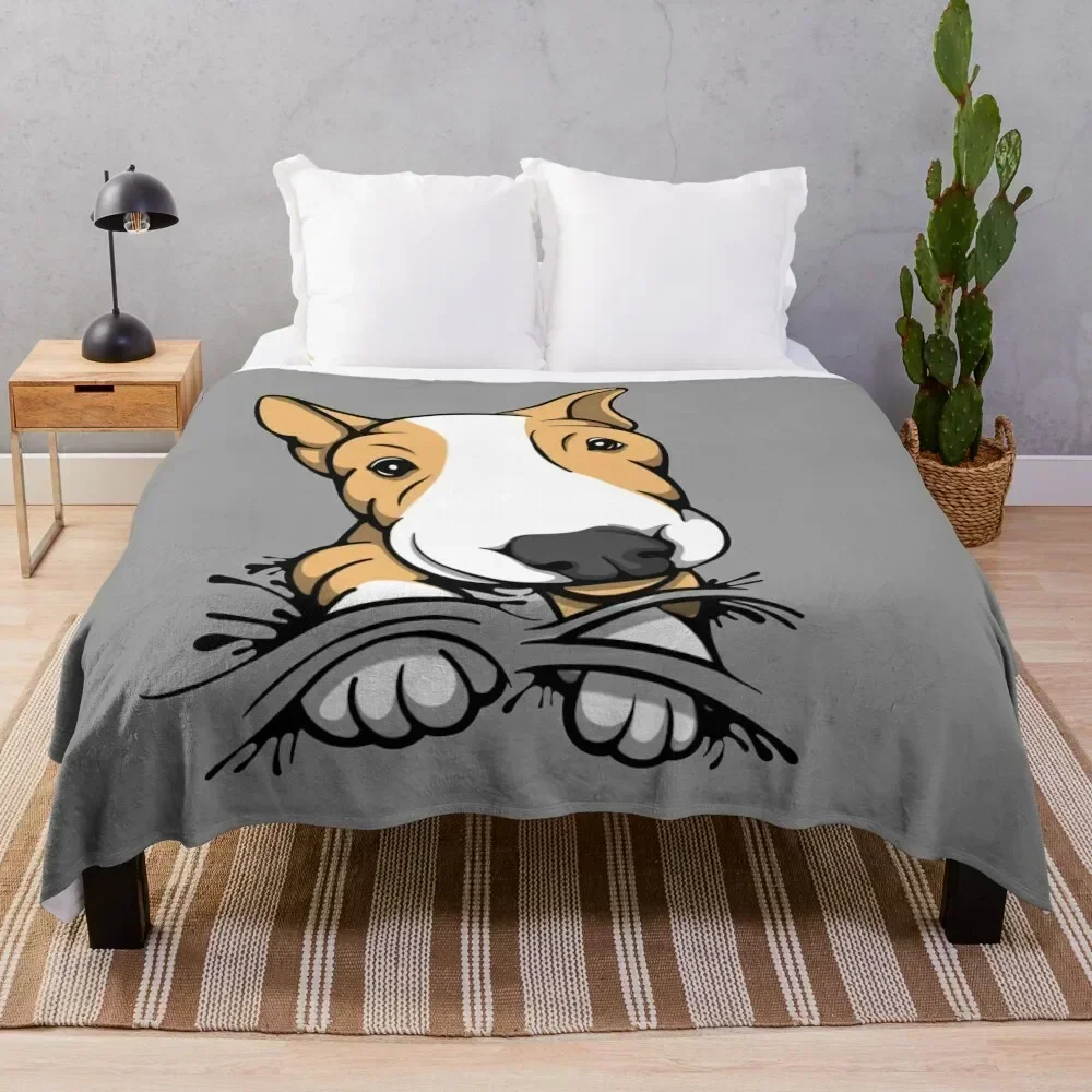 Cute Puppy Bull Terrier Tan and White Throw Blanket All Season Lightweight Soft Blanket for Bed
Cute Puppy Bull Terrier Tan and White Throw Blanket All Season Lightweight Soft Blanket for Bed