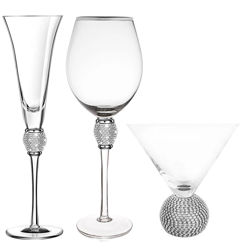 4/2Pcs Creative Silver Rimmed Wine Glasses Set Diamond Glass Cup Cocktail Glass Champagne Cup Bar Party Long Stem Wedding Goblet
4/2Pcs Creative Silver Rimmed Wine Glasses Set Diamond Glass Cup Cocktail Glass Champagne Cup Bar Party Long Stem Wedding Goblet