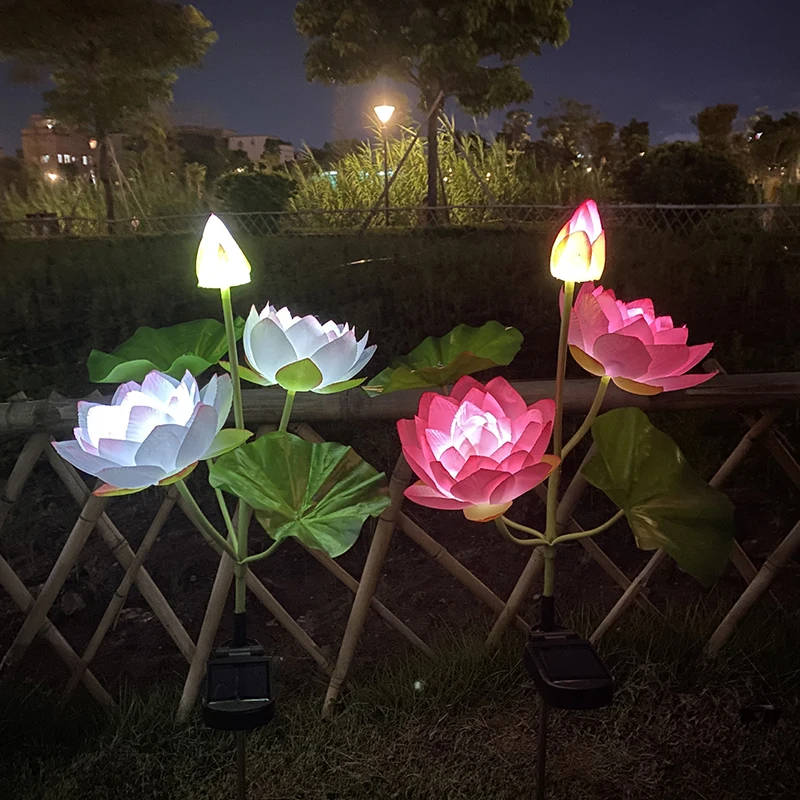 Solar Lotus Flowers Lights Garden Outdoor Decor Waterproof Lights For Yard Patio Flowerbed Pathway Garden Water Lily Decoration
Solar Lotus Flowers Lights Garden Outdoor Decor Waterproof Lights For Yard Patio Flowerbed Pathway Garden Water Lily Decoration