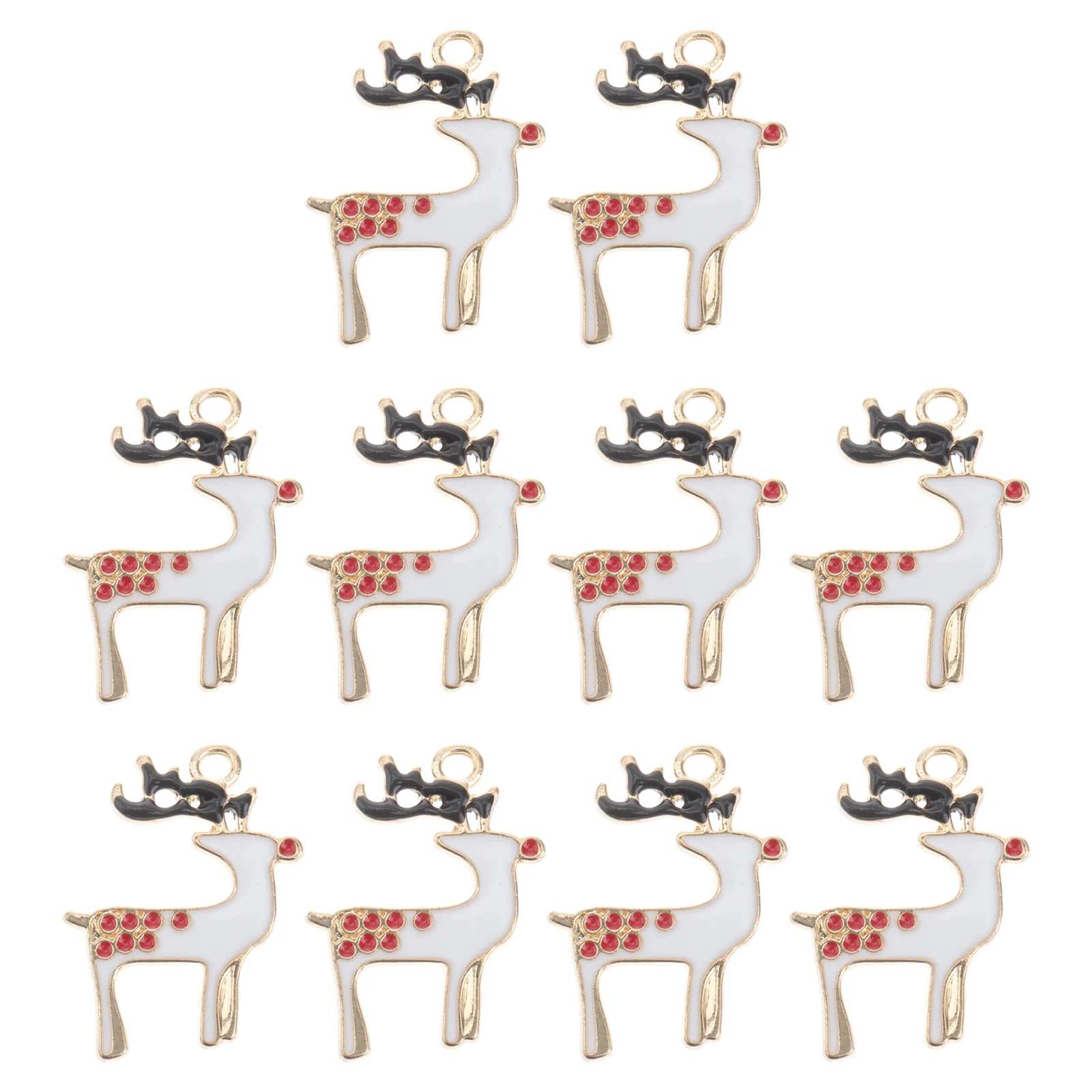 10 Pcs Christmas Deer Ornaments Enamel Charms DIY Necklace Bracelet Jewelry Making Accessories Gold Bells Decorations Holiday
10 Pcs Christmas Deer Ornaments Enamel Charms DIY Necklace Bracelet Jewelry Making Accessories Gold Bells Decorations Holiday