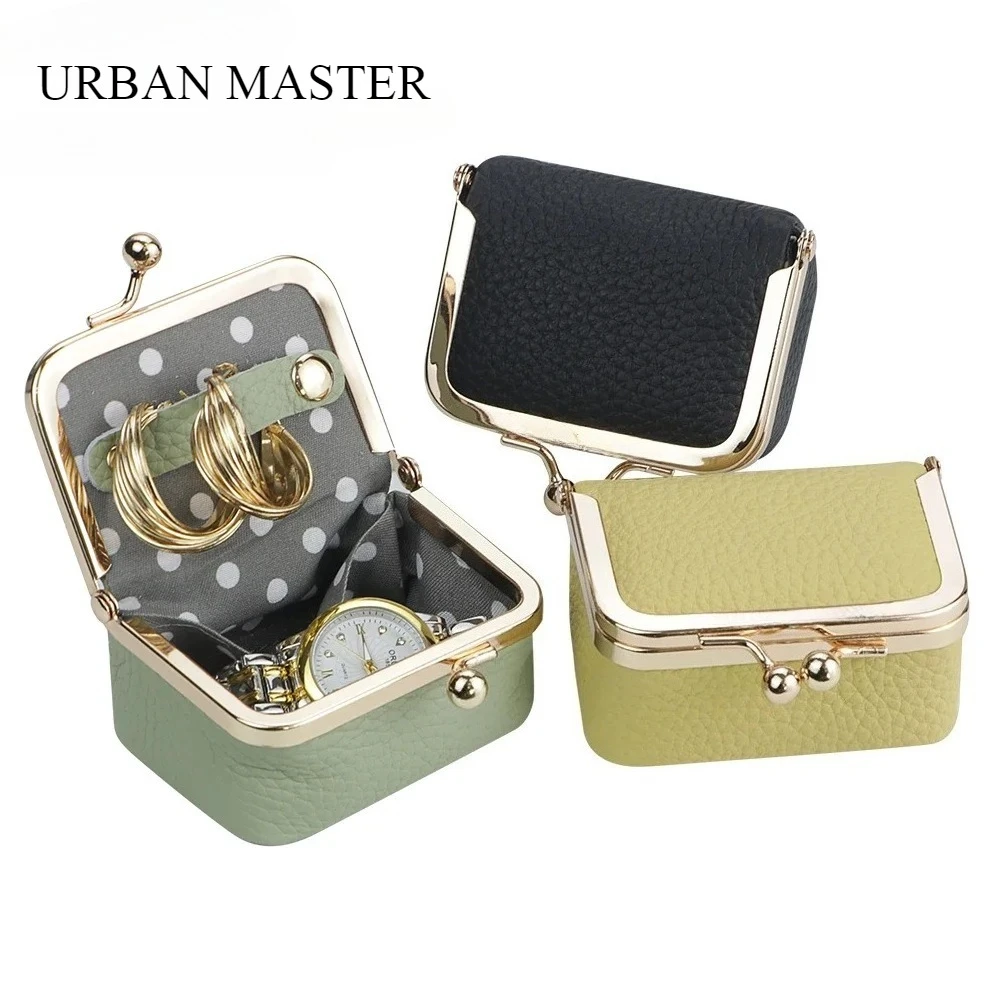URBAN MASTER Genuine Leather Mini Coin Purse with Kiss Lock - Women's Fashion Jewelry Boxes for Earrings Rings & Necklaces 2935
URBAN MASTER Genuine Leather Mini Coin Purse with Kiss Lock - Women's Fashion Jewelry Boxes for Earrings Rings & Necklaces 2935