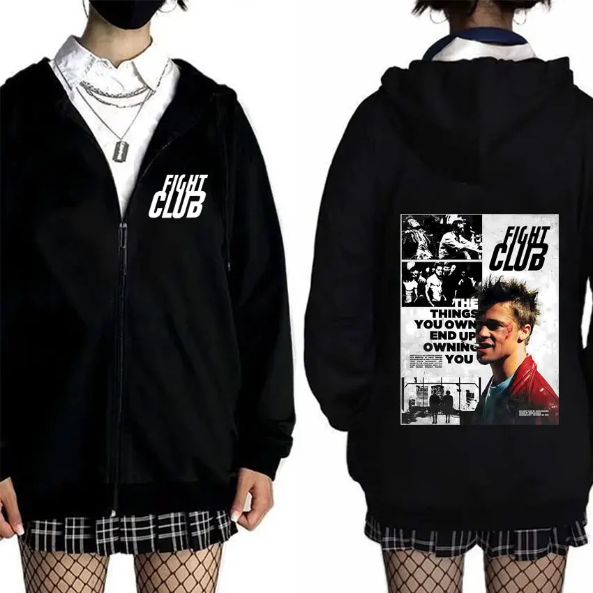 TV Fight Club The Things You Own End Up Owning You Graphic Zipepr Hoodie Men Women Fashion Vintage Oversized Zip Up Hoodies Coat
TV Fight Club The Things You Own End Up Owning You Graphic Zipepr Hoodie Men Women Fashion Vintage Oversized Zip Up Hoodies Coat
