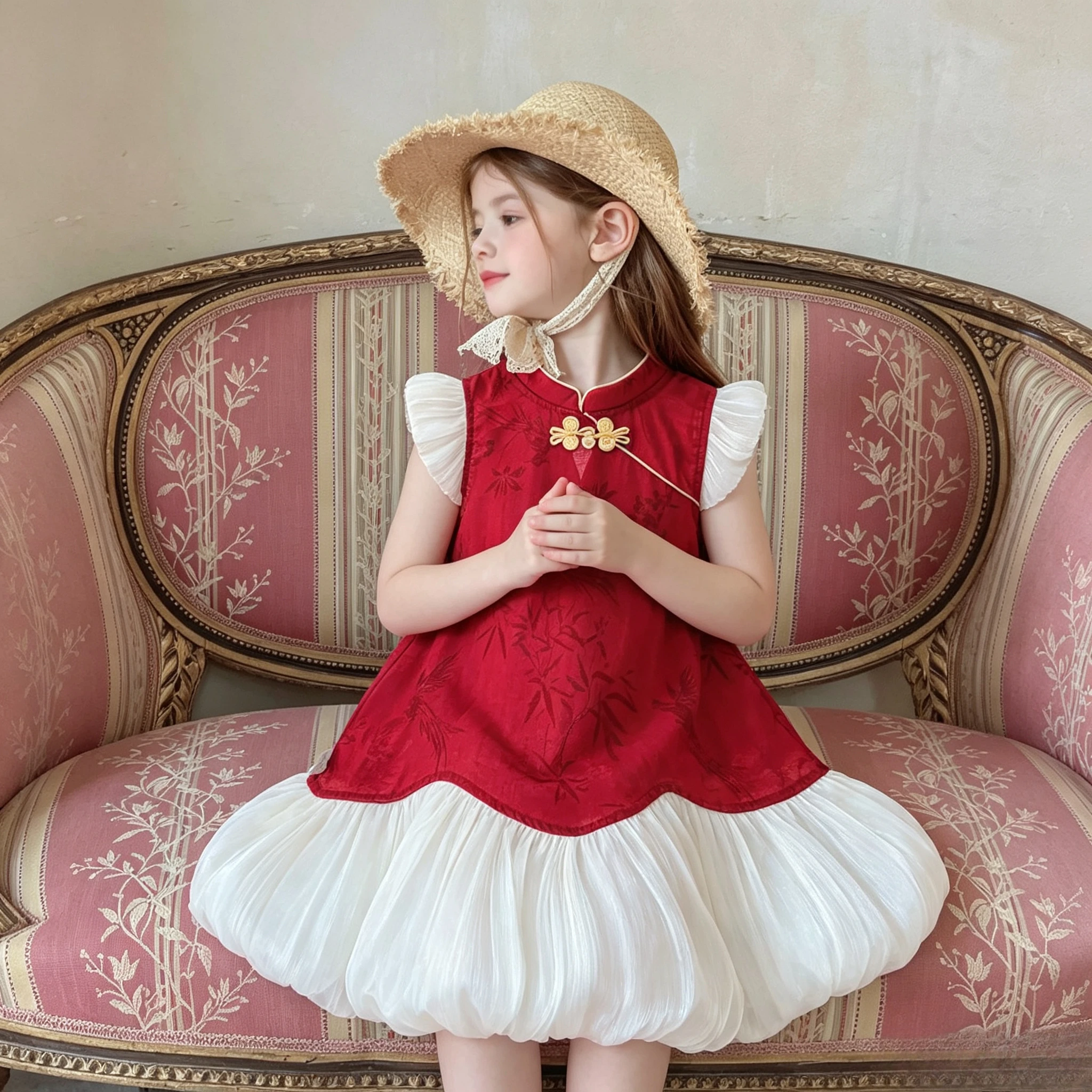 Young Kids Sweet Princess Red Flower and Bird Elegant Dress 2026 Summer Kids Retro Cheongsam Dress Girls
Young Kids Sweet Princess Red Flower and Bird Elegant Dress 2026 Summer Kids Retro Cheongsam Dress Girls