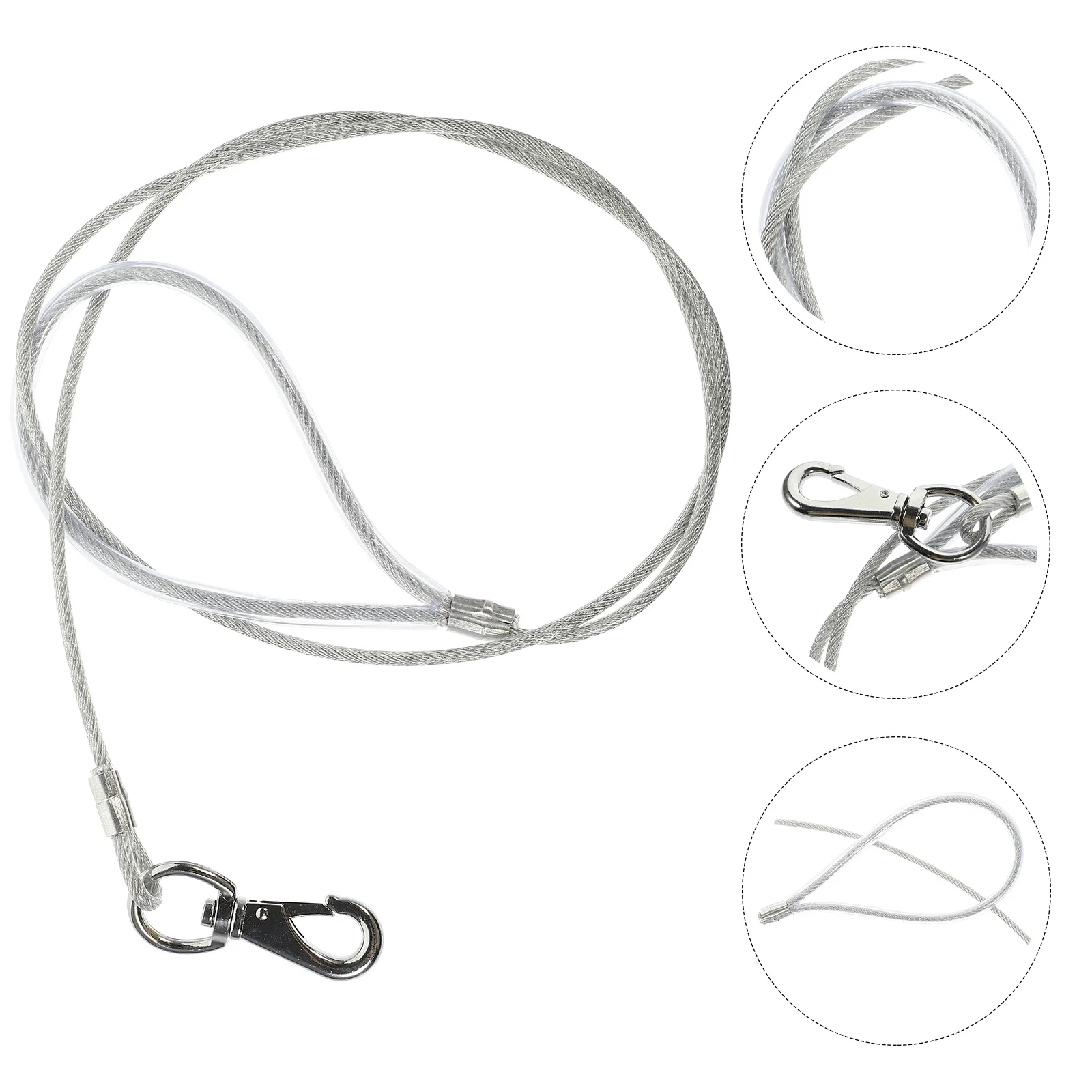 Steel Wire Leash Chew Proof Wear Resistant Lightweight Dog Chain for Small Dogs Safety Outdoor Walking Comfortable Non
Steel Wire Leash Chew Proof Wear Resistant Lightweight Dog Chain for Small Dogs Safety Outdoor Walking Comfortable Non