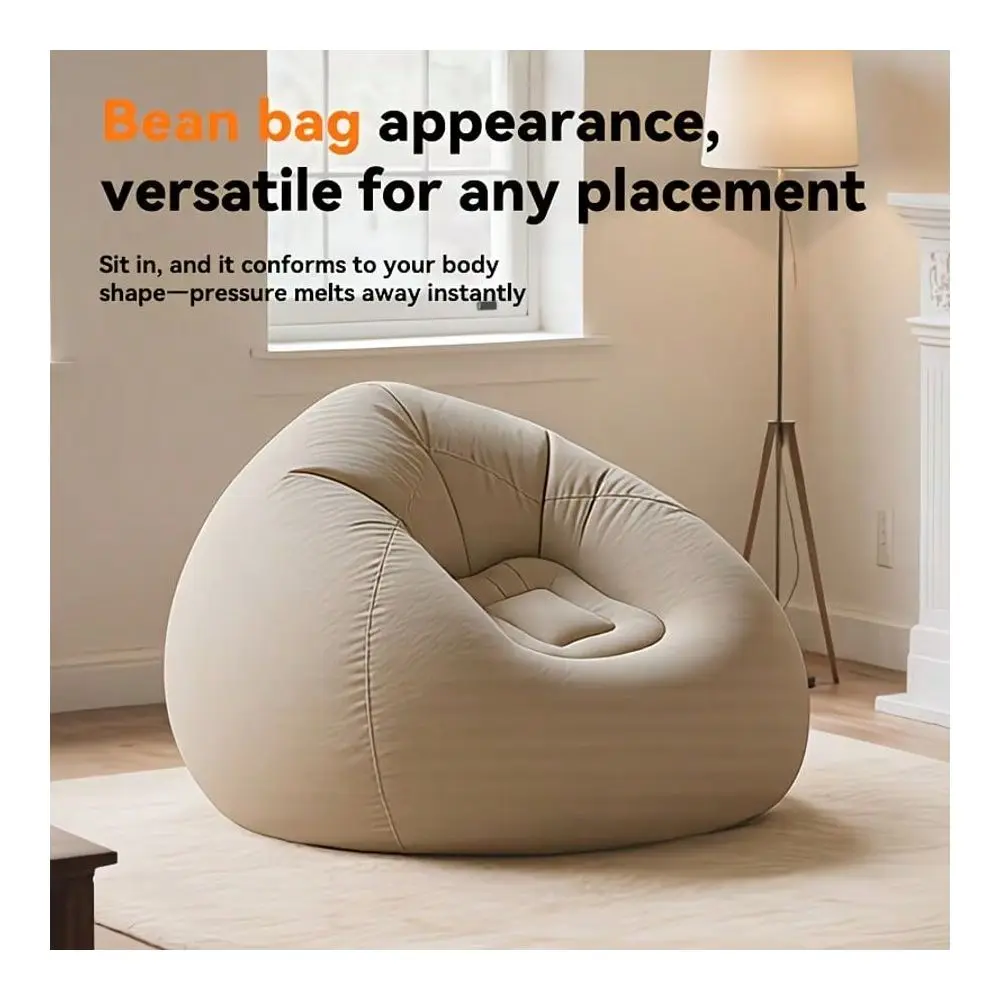 Inflatable Camping Sofa, Flocked BallShaped Blow Up Lounge Chair, Quick Inflate Foldable PVC Couch For Outdoor Travel Picnic Be
Inflatable Camping Sofa, Flocked BallShaped Blow Up Lounge Chair, Quick Inflate Foldable PVC Couch For Outdoor Travel Picnic Be
