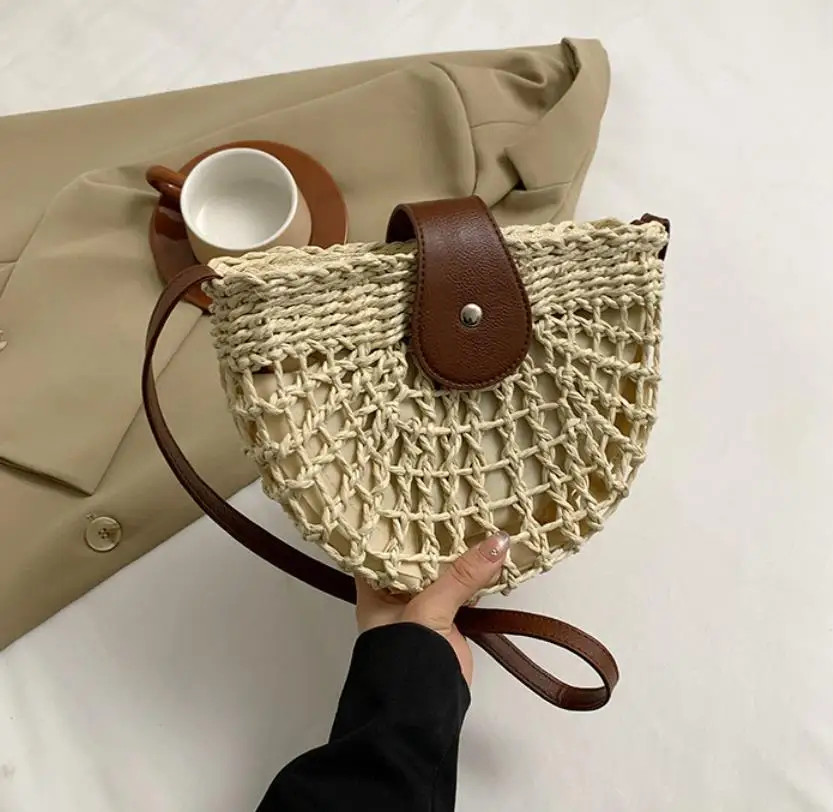 Летняя соломенная сумка 2026 для женщин: модная полукруглая сумка через плечо, плетеная сумка-мессенджер ручной работы, дорожная пляжная сумка-тоут
Летняя соломенная сумка 2026 для женщин: модная полукруглая сумка через плечо, плетеная сумка-мессенджер ручной работы, дорожная пляжная сумка-тоут