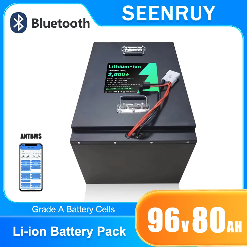 96V 80AH 170A BMS With Charger Li ion Lithium Polymer Battery Pack Perfect For Forklift Crane Truck Tricycle MotorCycle
96V 80AH 170A BMS With Charger Li ion Lithium Polymer Battery Pack Perfect For Forklift Crane Truck Tricycle MotorCycle