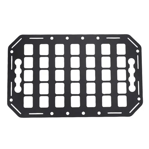 Truck Bed Molle Panel Rack 15x9.25x0.08in Aluminum Use with L Track Tool Cargo Storage Molle Panel for Cars SUVs Pickup Van RVs