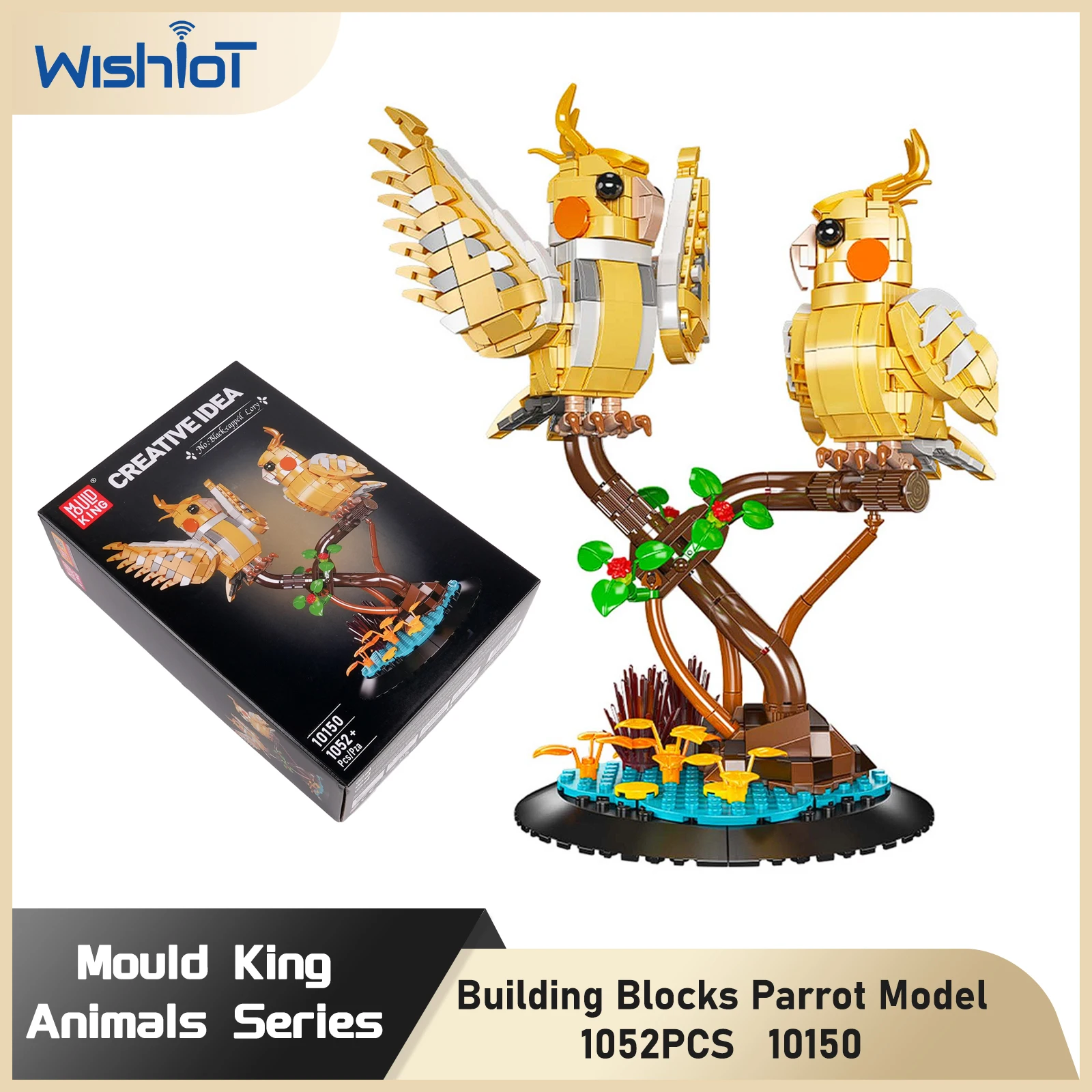 Mould King 10150 Building Blocks Parrot Model Animals Series Assembly Puzzle Toy Creative Home Decoration Romantic Gifts 1052PCS
Mould King 10150 Building Blocks Parrot Model Animals Series Assembly Puzzle Toy Creative Home Decoration Romantic Gifts 1052PCS