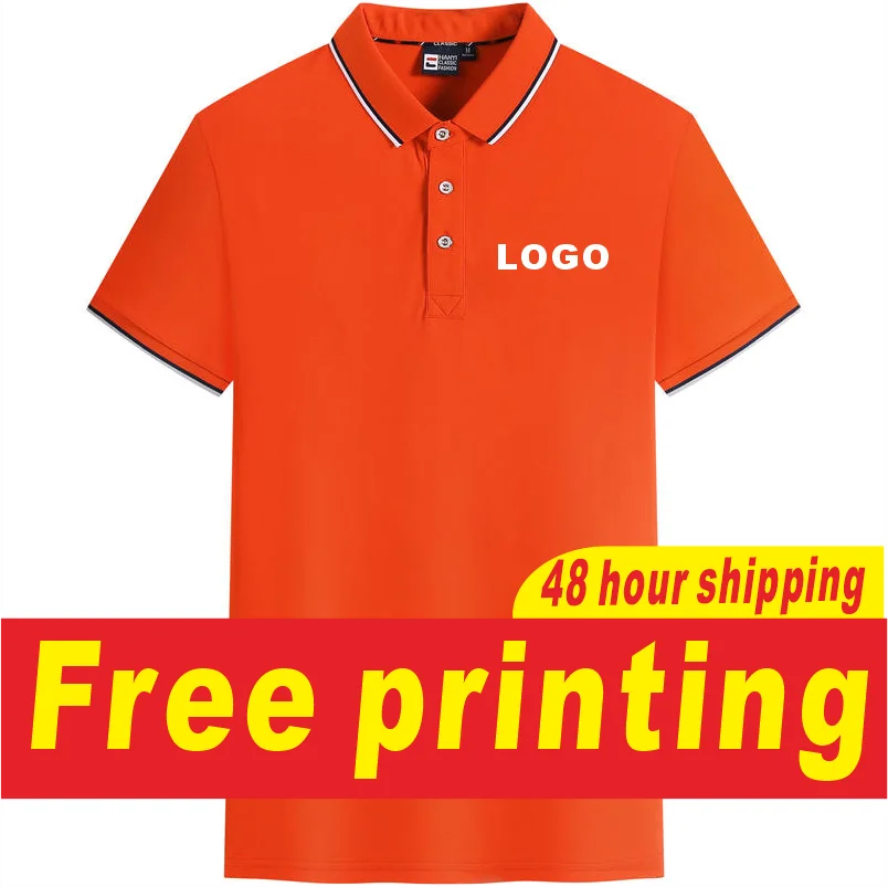 Casual men's and women's summer short sleeved polo shirts, summer T-shirts, custom printed logos, embroidered logos, logos
Casual men's and women's summer short sleeved polo shirts, summer T-shirts, custom printed logos, embroidered logos, logos
