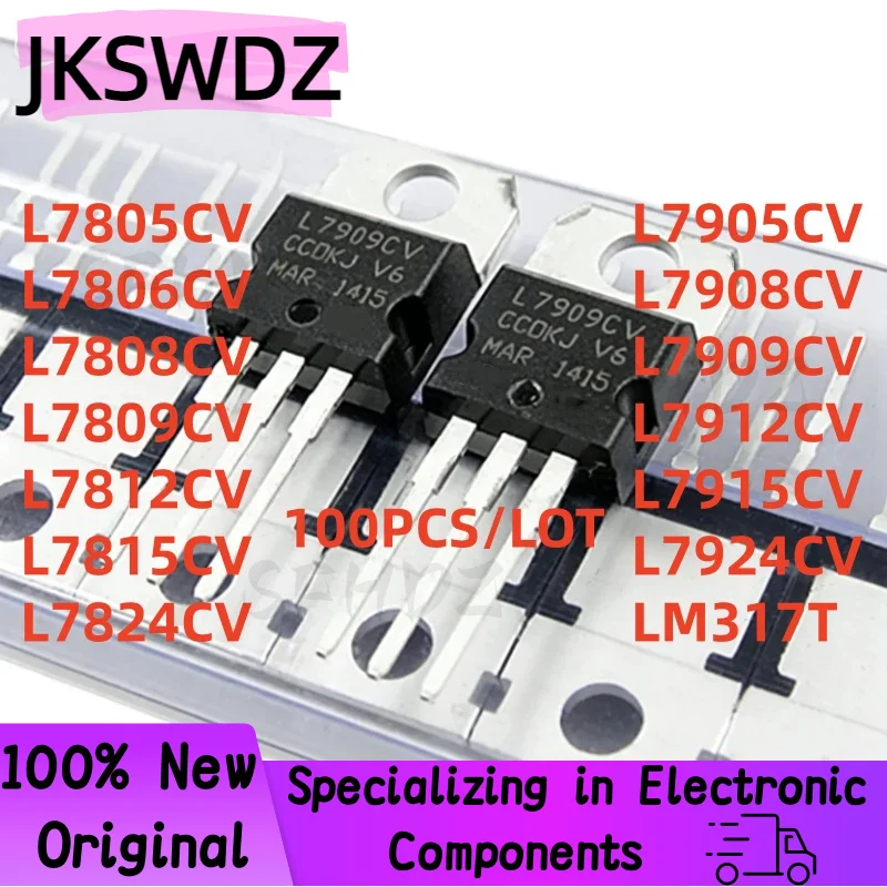 100PCS L7805CV L7806CV L7808CV L7809CV L7812CV L7815CV L7824CV L7905CV L7908CV L7909CV L7912CV L7915CV L7924CV LM317T TO-220
100PCS L7805CV L7806CV L7808CV L7809CV L7812CV L7815CV L7824CV L7905CV L7908CV L7909CV L7912CV L7915CV L7924CV LM317T TO-220